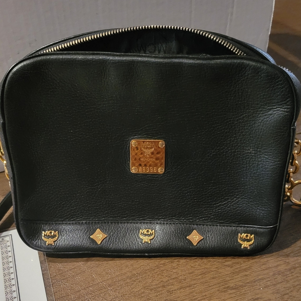 MCM Black and Gold Belt Bag - Picture 1 of 2